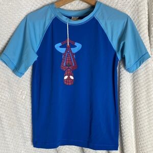 Hanna Andersson Marvel Blue Spider-Man Rashguard Shirt